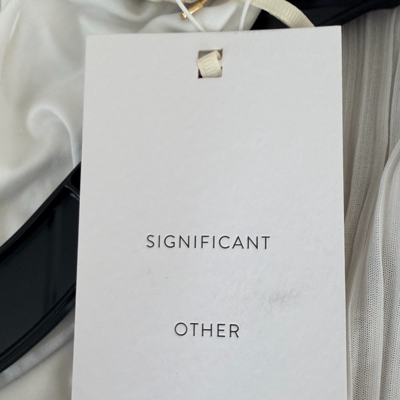 NWT Significant Other White Plisse Cutout Maxi Dress - Picture 6 of 6
